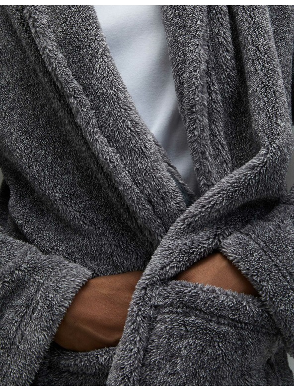 Marks & Spencer Marks & Spencer Supersoft szürke férfi köpeny