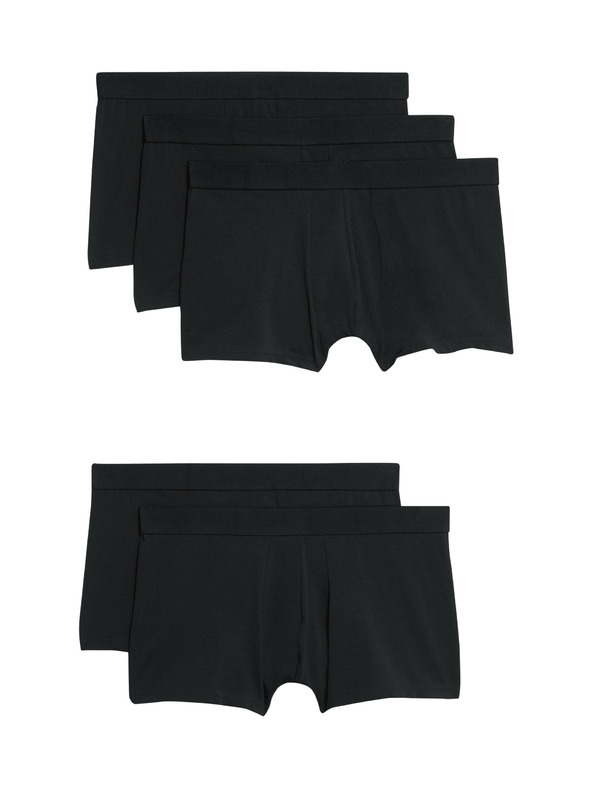 Marks & Spencer Öt darabos férfi boxeralsó-készlet Marks & Spencer fekete színben
