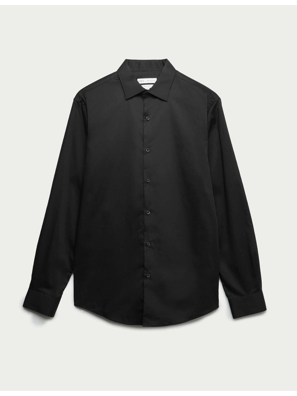 Marks & Spencer Fekete férfi pamut ing Marks & Spencer