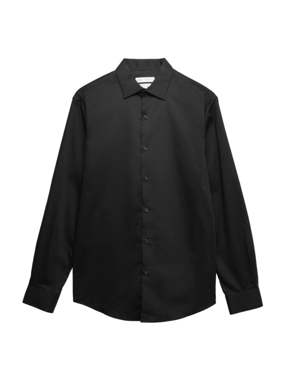 Marks & Spencer Fekete férfi pamut ing Marks & Spencer