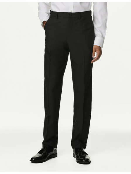 Marks & Spencer Sima nadrág nagyok és magasak számára, normál szabású Marks & Spencer fekete