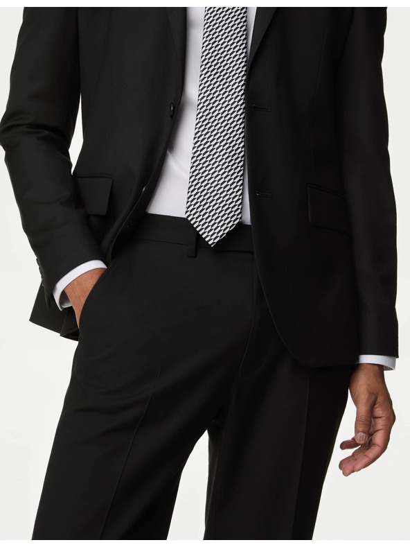 Marks & Spencer Fekete férfi öltönynadrág Marks & Spencer