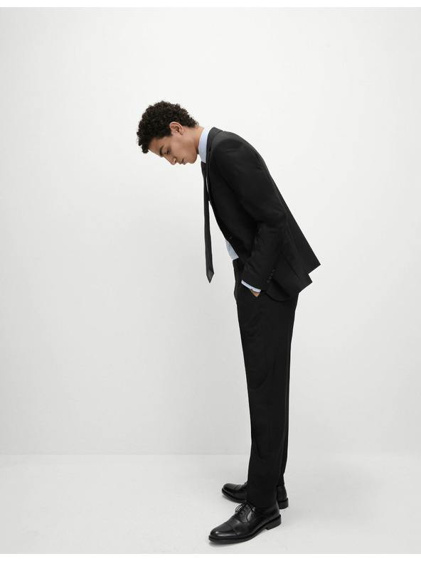 Marks & Spencer Fekete férfi sztreccs blézer Marks & Spencer