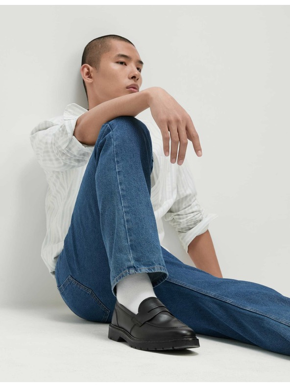 Marks & Spencer Kék férfi egyenes szabású farmer Marks & Spencer