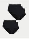 Marks & Spencer Mikroszálas derékalsó, látható szegély nélkül, 5 darabos kiszerelés Marks & Spencer black