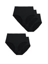 Marks & Spencer Mikroszálas derékalsó, látható szegély nélkül, 5 darabos kiszerelés Marks & Spencer black