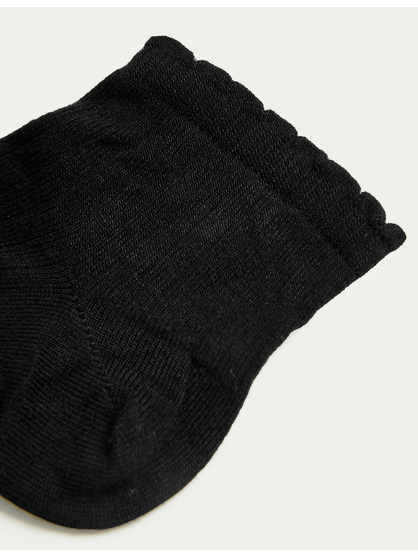Marks & Spencer 5 pár Marks & Spencer varrás nélküli bokazokni fekete színben