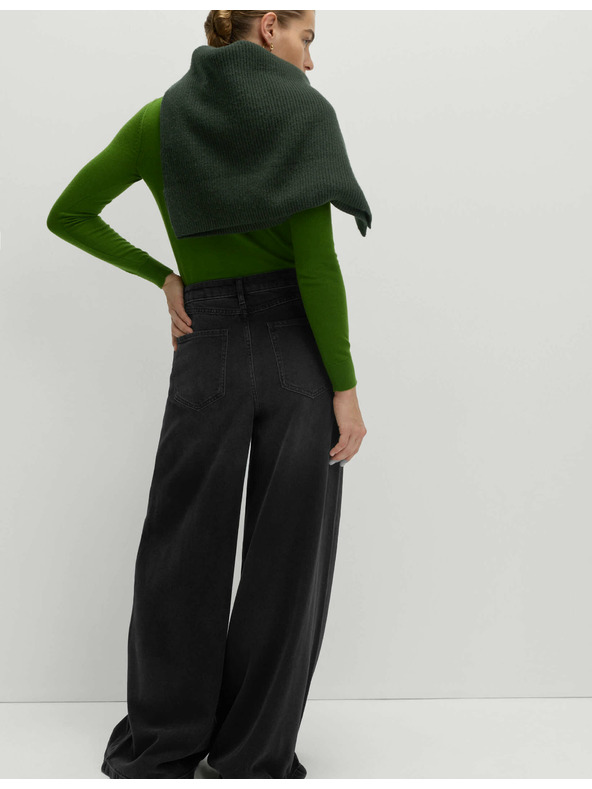 Marks & Spencer Széles szárú, lyocell™ keverék farmer Marks & Spencer fekete