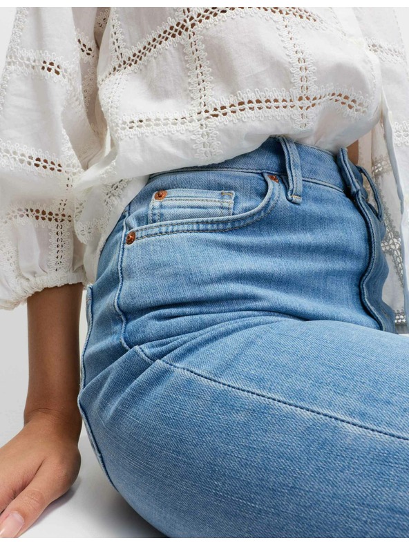 Marks & Spencer Női kék magas derekú farmernadrág Marks & Spencer