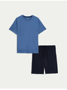 Marks & Spencer Kék rövid férfi pizsama Marks & Spencer