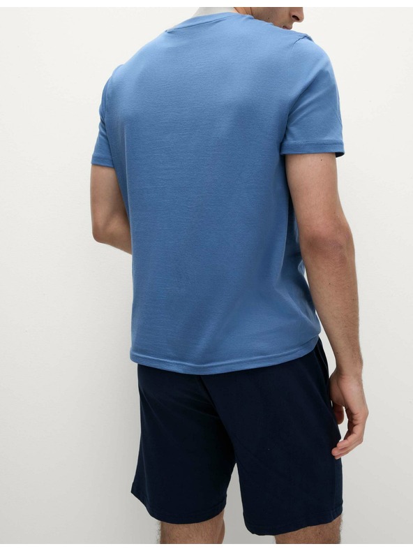 Marks & Spencer Kék rövid férfi pizsama Marks & Spencer