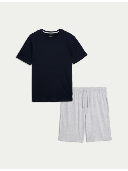 Marks & Spencer Marks & Spencer férfi szürke és kék pizsamakészlet