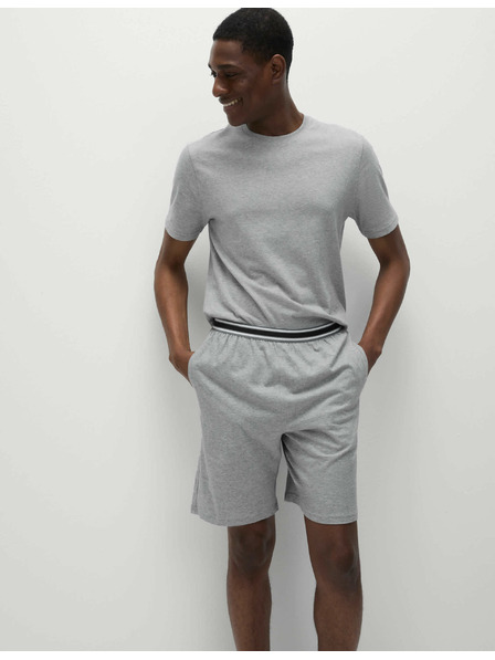 Marks & Spencer Két darab Marks & Spencer férfi szürke, tiszta pamutból készült pizsamanadrágból álló készlet