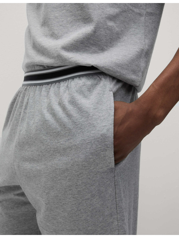 Marks & Spencer Két darab Marks & Spencer férfi szürke, tiszta pamutból készült pizsamanadrágból álló készlet