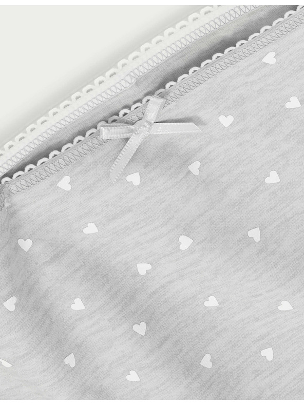 Marks & Spencer Marks & Spencer 1 darabos szett szív magas pamut alsónadrág (2-14 éves korig)