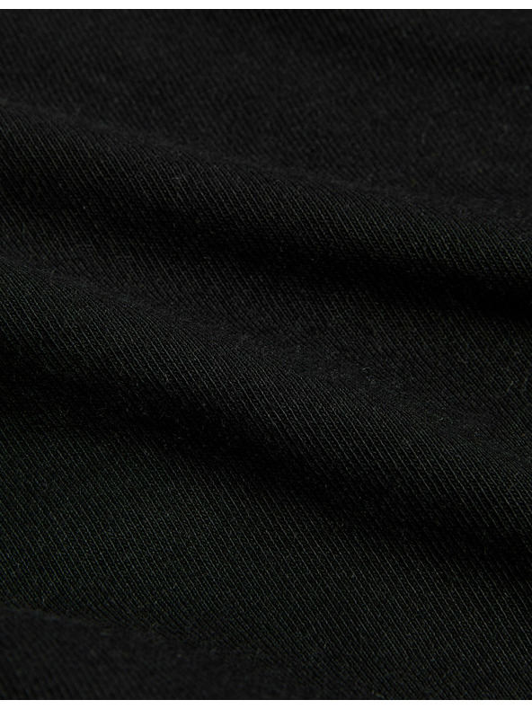 Marks & Spencer 5 darabos készlet pamutból és modálból készült derékalsó, nem látható szegélyű, magasan kivágott Marks & Spencer black