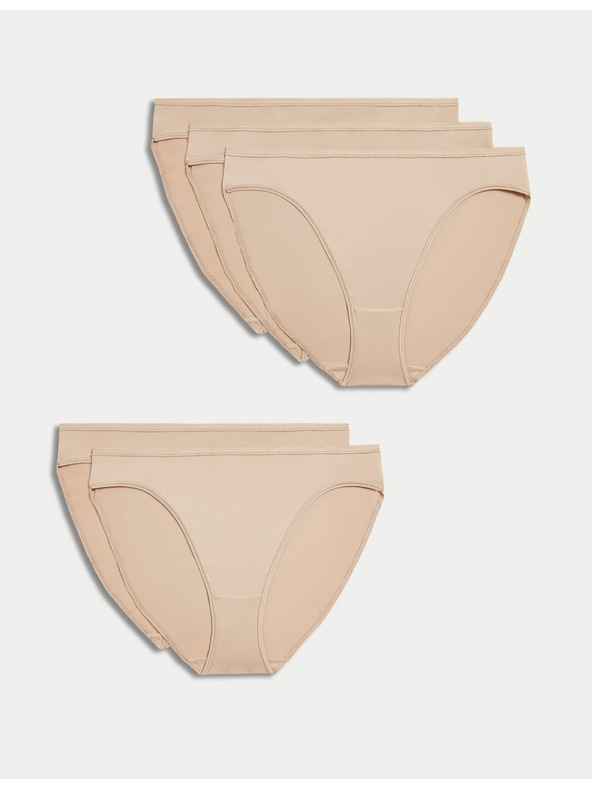 Marks & Spencer Öt darabos női magas derekú nadrágkészlet bézs színben Marks & Spencer