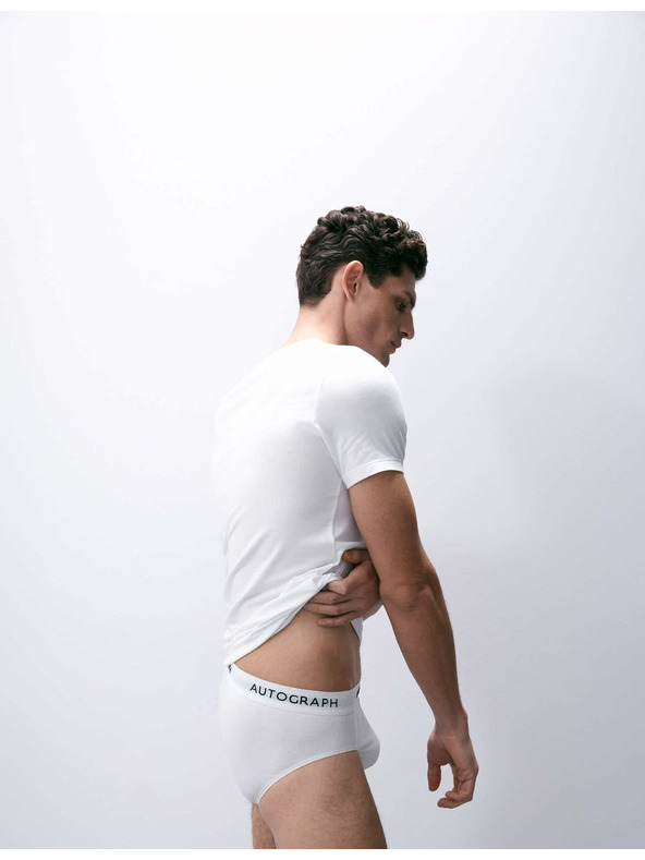 Marks & Spencer Supima® pamutból és modálból készült alsónadrág, 5 db Marks & Spencer fehér