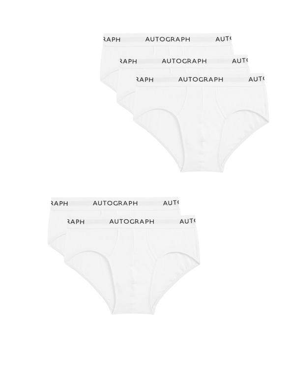 Marks & Spencer Supima® pamutból és modálból készült alsónadrág, 5 db Marks & Spencer fehér