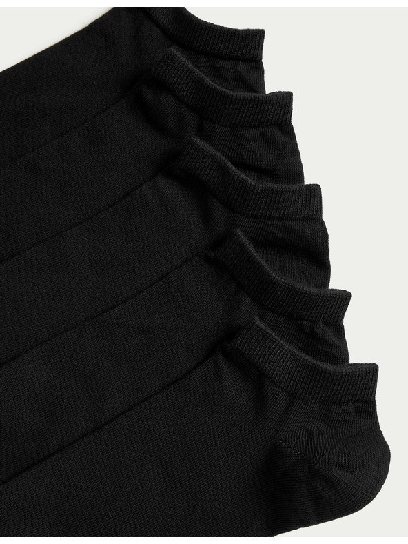 Marks & Spencer 5 pár Marks & Spencer Cool & Fresh™ sportzokni fekete színben