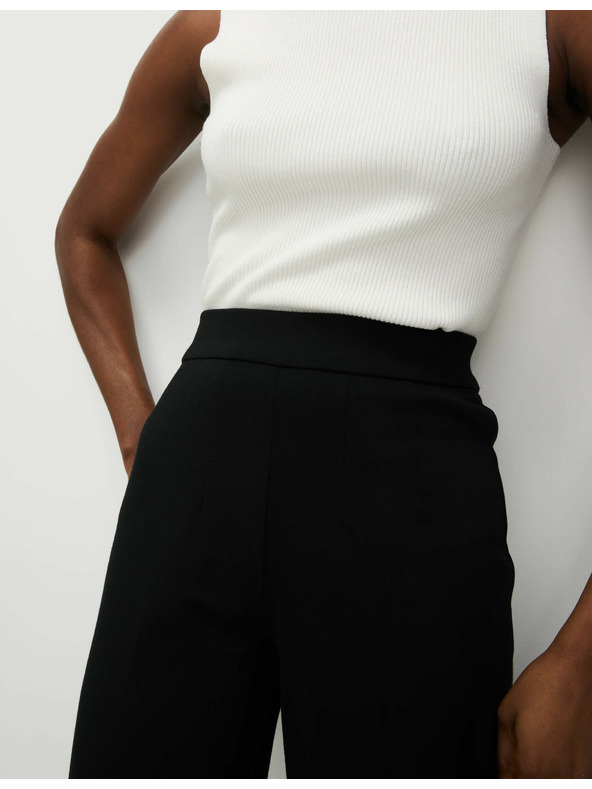 Marks & Spencer Fekete női egyenes szárú meznadrág Marks & Spencer