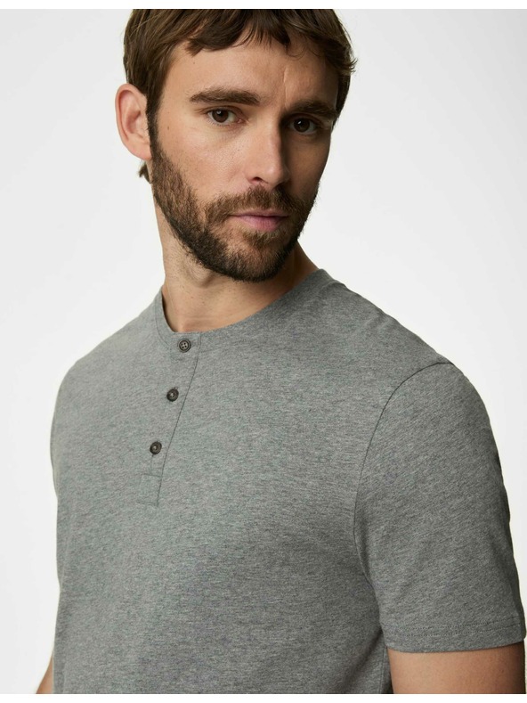 Marks & Spencer Kockás tiszta pamut pizsama szett Marks & Spencer zöld