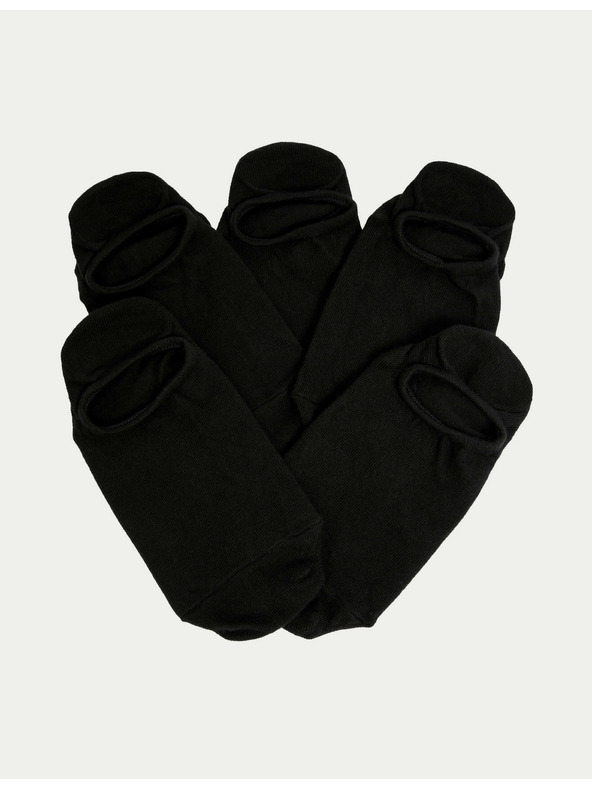 Marks & Spencer Trainer Liners™ rövid zokni Cool & Fresh™ technológiával, 5 pár csomagonként Marks & Spencer fekete