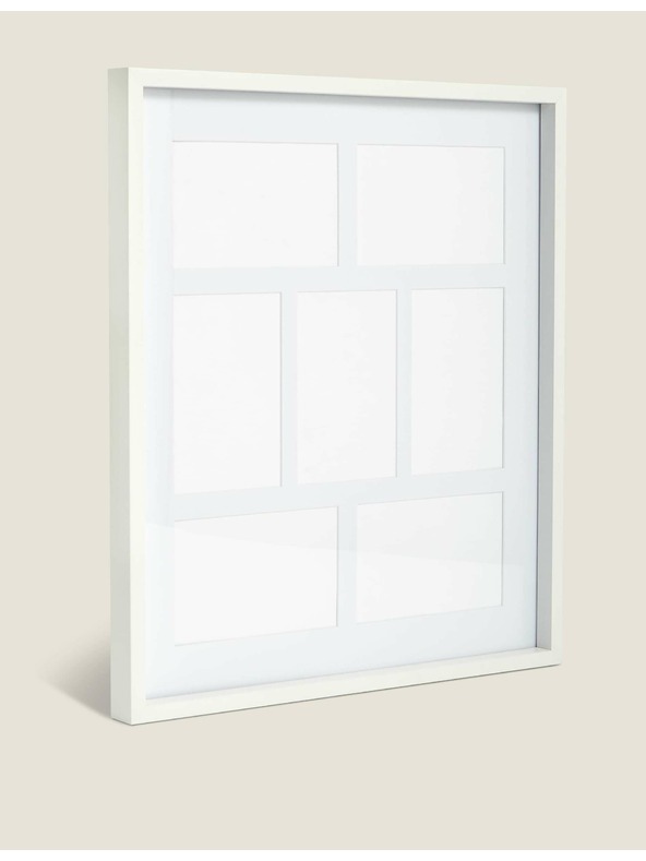 Marks & Spencer Fényképkeret 7 ablakkal, mindegyik 10 x 15 cm Marks & Spencer fehér