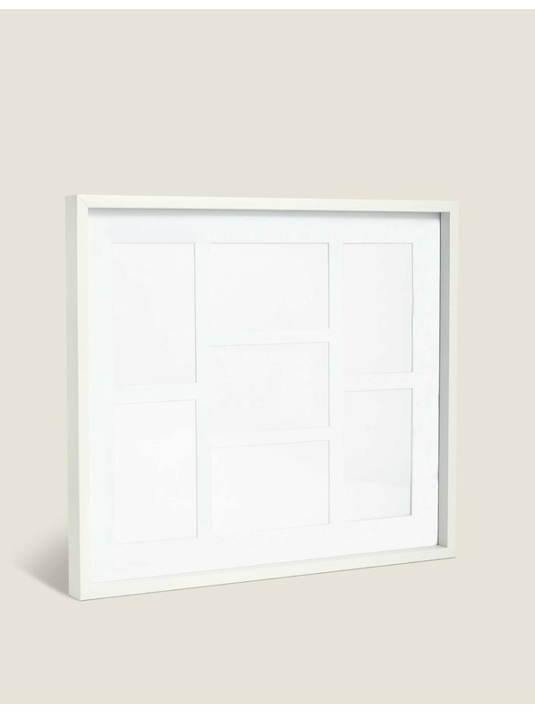 Marks & Spencer Fényképkeret 7 ablakkal, mindegyik 10 x 15 cm Marks & Spencer fehér