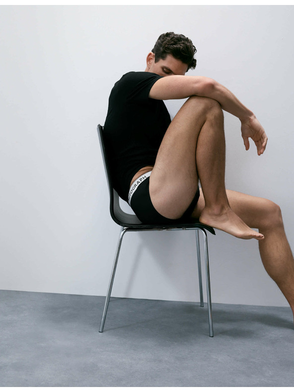 Marks & Spencer Supima® pamutból és modálból készült alsónadrág, 5 db Marks & Spencer fekete