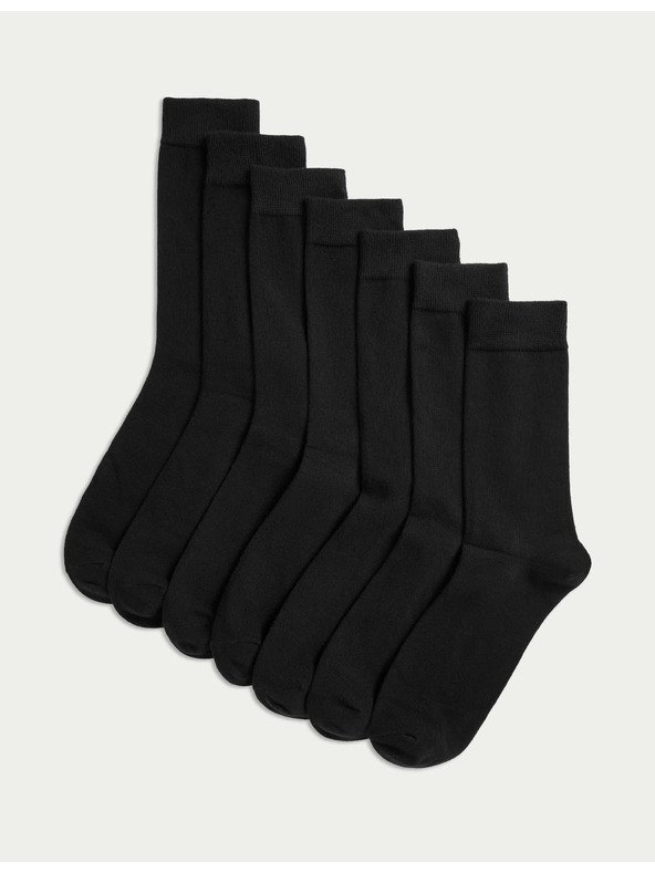 Marks & Spencer Hét fekete férfi zokni készlet a Marks & Spencertől