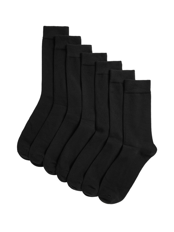 Marks & Spencer Hét fekete férfi zokni készlet a Marks & Spencertől