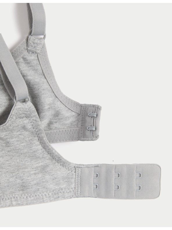 Marks & Spencer Push-up pamut aláöltözetes melltartók, 3 db, méretezés. A-E Marks & Spencer zöld