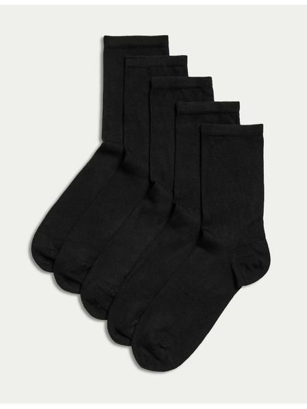 Marks & Spencer 5 pár Sumptuously Soft™ Marks & Spencer bokazokni fekete színben