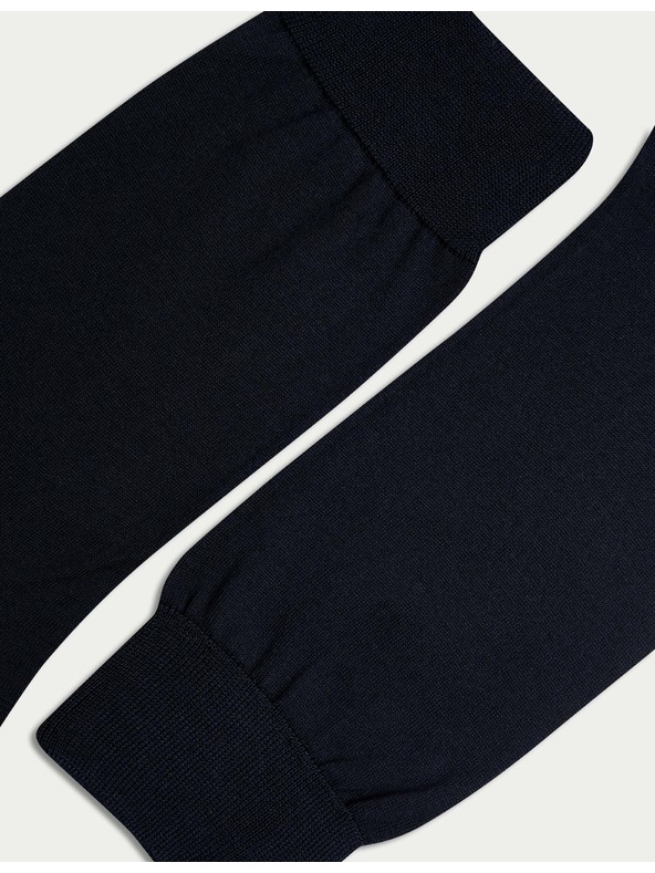 Marks & Spencer Tiszta pamut zokni, 3 pár Marks & Spencer tengerészkék