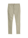 Marks & Spencer Stretch chino nadrág vékony szabású Marks & Spencer bézs színű