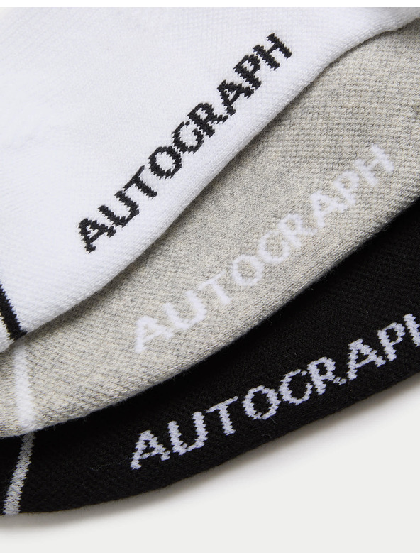 Marks & Spencer 3 darabos rövid Supima® pamut zokni