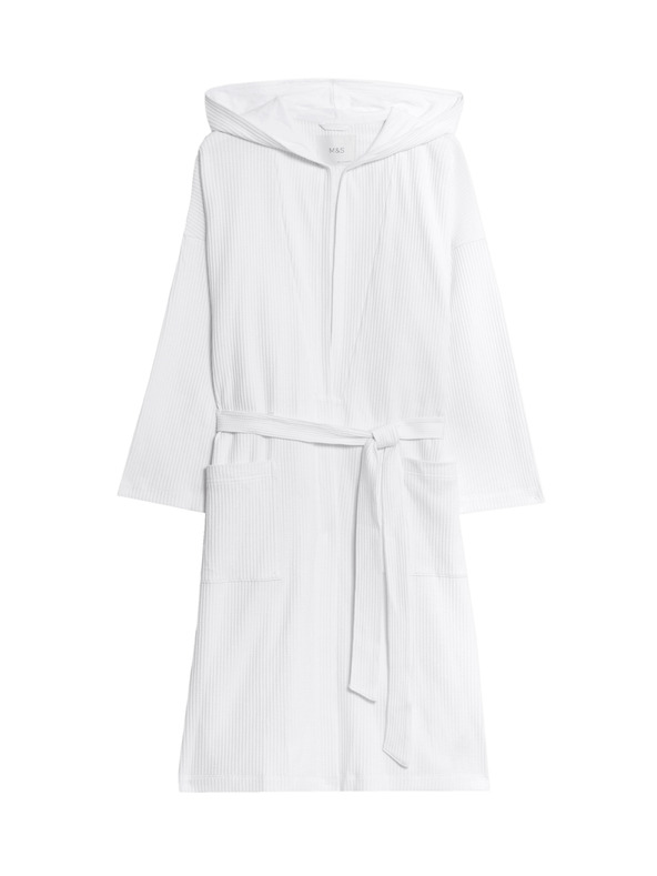 Marks & Spencer Kényelmes jersey anyagú fürdőköpeny waffle mintázattal Marks & Spencer