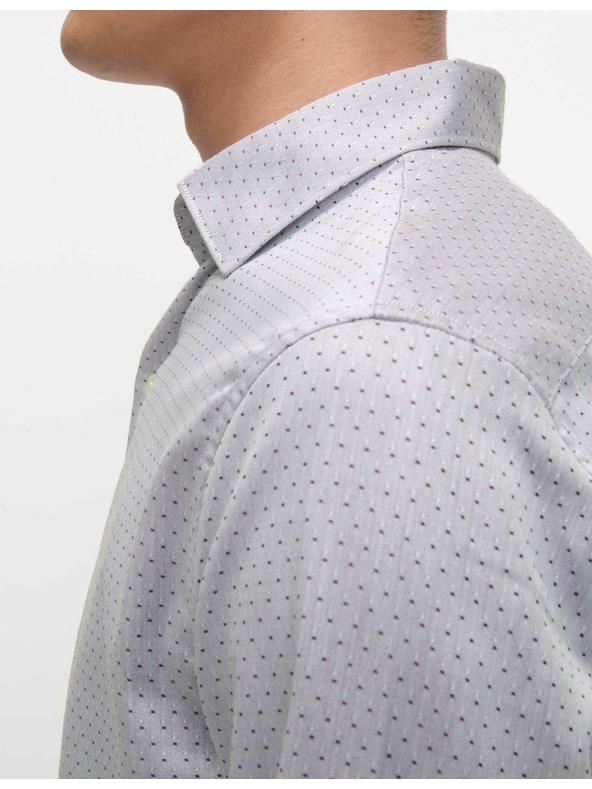 Marks & Spencer Marks & Spencer normál fazonú ing fehér pamut ing lila