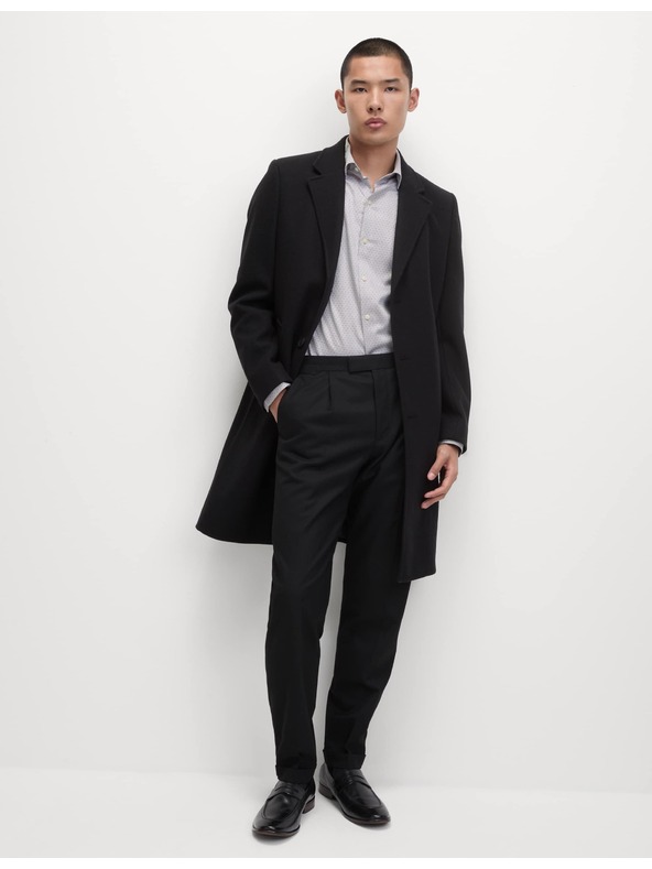 Marks & Spencer Marks & Spencer normál fazonú ing fehér pamut ing lila