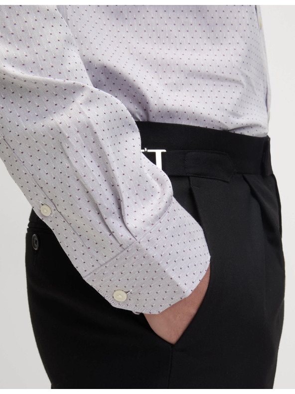 Marks & Spencer Marks & Spencer normál fazonú ing fehér pamut ing lila