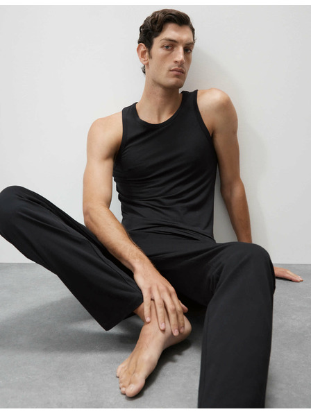 Marks & Spencer Supima® pamutból és modálból készült, ujjatlan tank top Marks & Spencer fekete