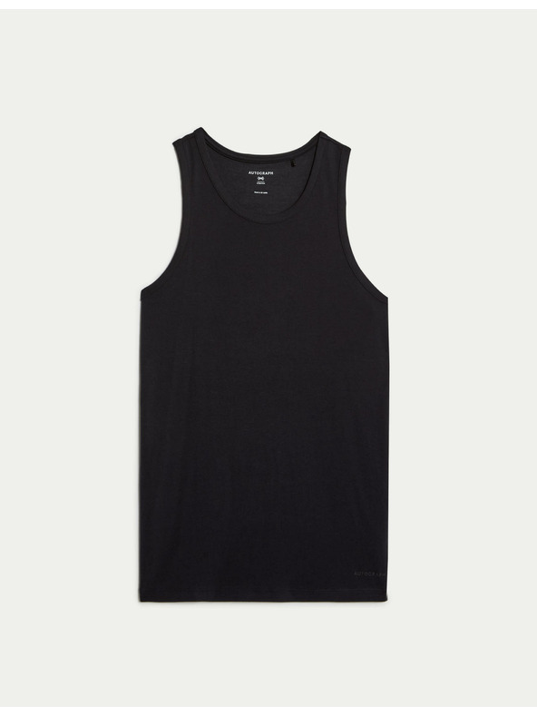 Marks & Spencer Supima® pamutból és modálból készült, ujjatlan tank top Marks & Spencer fekete
