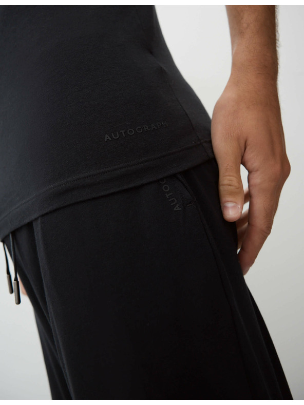 Marks & Spencer Supima® pamutból és modálból készült, ujjatlan tank top Marks & Spencer fekete