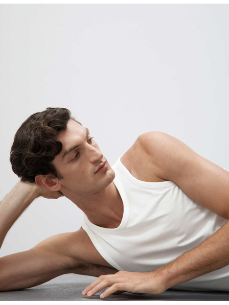 Marks & Spencer Ujjatlan pulóveres felső Supima® pamutból és modálból Marks & Spencer fehér