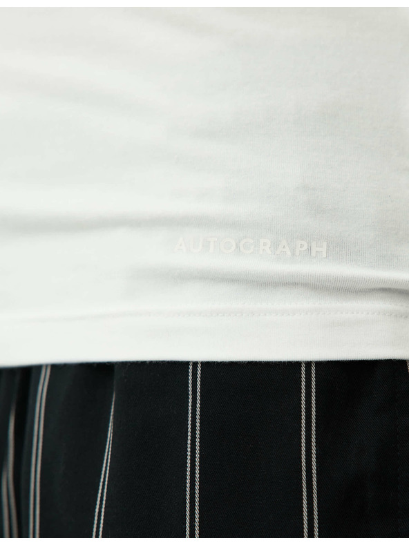 Marks & Spencer Ujjatlan pulóveres felső Supima® pamutból és modálból Marks & Spencer fehér