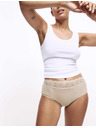 Marks & Spencer 3 db magas derekú, magas pamuttartalmú rövidnadrág, Marks & Spencer bézs