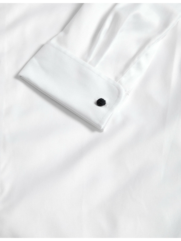 Marks & Spencer Enyhén szabott ing luxus pamutból, dupla mandzsettával Marks & Spencer fehér
