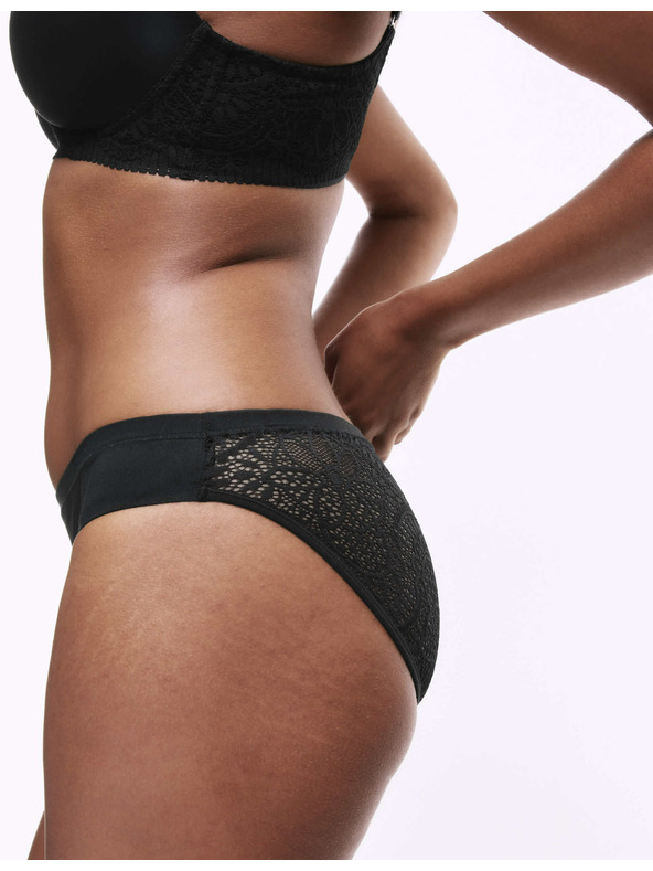 Marks & Spencer Három darabos női fekete csipkés bugyi Marks & Spencer