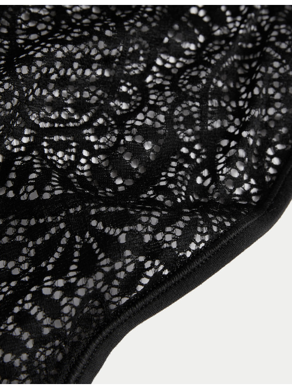 Marks & Spencer Három darabos női fekete csipkés bugyi Marks & Spencer